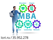 Master of business administration MBA concept. Стоковое фото, фотограф Elnur / Фотобанк Лори
