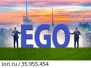 Concept of ego with businessman. Стоковое фото, фотограф Elnur / Фотобанк Лори