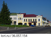Рыбинск, Ярославская область, Россия. Здание на Волжской набережной (2021 год). Редакционное фото, фотограф Natalia Sidorova / Фотобанк Лори