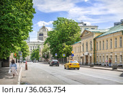 Дом Шереметевых на улице Поварской в Москве (2021 год). Стоковое фото, фотограф Baturina Yuliya / Фотобанк Лори