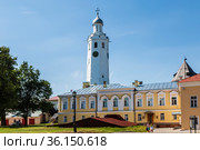 View of the Vladychny Dvor of the Novgorod Kremlin. Veliky Novgorod, Russia (2015 год). Стоковое фото, фотограф Наталья Волкова / Фотобанк Лори