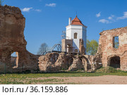 Солнечный апрельский день на руинах Гольшанского замка. Белоруссия (2019 год). Стоковое фото, фотограф Виктор Карасев / Фотобанк Лори