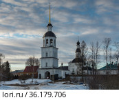 Россия, Московская область, Успенский Колоцкий женский монастырь, Успенский собор (2021 год). Редакционное фото, фотограф glokaya_kuzdra / Фотобанк Лори