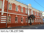 Московский государственный музей народной графики. Бывший особняк Екатерины Павловны Гургенадзе. Архитектор Федор Николаевич Кольбе, 1893 год. Малый Головин переулок, 10. Красносельский район. Город Москва (2019 год). Редакционное фото, фотограф lana1501 / Фотобанк Лори