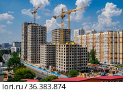 Москва, ЖК "Авиатика" (2021 год). Редакционное фото, фотограф glokaya_kuzdra / Фотобанк Лори
