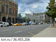 Московский драматический театр им. М. Н. Ермоловой. Тверская улица, 5/6. Город Москва (2021 год). Редакционное фото, фотограф lana1501 / Фотобанк Лори