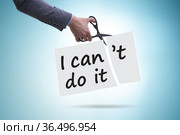 Concept of can and cant. Стоковое фото, фотограф Elnur / Фотобанк Лори