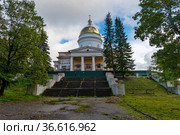 Собор Троицы Живоначальной. Боровичи, Новгородская область (2021 год). Редакционное фото, фотограф Александр Щепин / Фотобанк Лори