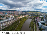 Город Чита и река Читинка (2021 год). Стоковое фото, фотограф Геннадий Соловьев / Фотобанк Лори
