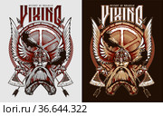 Viking. Victory or valhalla. Стоковая иллюстрация, иллюстратор Александр Павлов / Фотобанк Лори