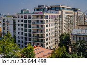 Москва, Казарменный переулок, дом 3, жилой комплекс "Дом на Покровском бульваре" (2021 год). Редакционное фото, фотограф glokaya_kuzdra / Фотобанк Лори