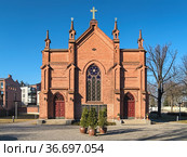 Церковь Финлейсона в Тампере, Финляндия (2015 год). Стоковое фото, фотограф Михаил Марковский / Фотобанк Лори