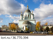 Москва. Храм преподобного Сергия Радонежского (Троицы Живоначальной) в Рогожской слободе. (2021 год). Редакционное фото, фотограф Галина Савина / Фотобанк Лори