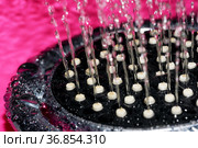 Hand shower head close-up. Стоковое фото, фотограф Владимир Белобаба / Фотобанк Лори