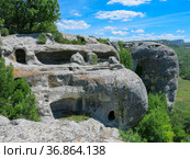 Средневековый город-крепость Эски-Кермен (2016 год). Стоковое фото, фотограф Татьяна Т / Фотобанк Лори