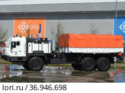 Арктический вездеход БАЗ-69092 для МЧС в Военно-патриотическом парке культуры и отдыха "Патриот". Кубинка. Московская область (2021 год). Редакционное фото, фотограф Free Wind / Фотобанк Лори