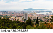 Panoramic photo of Toulon, France. Стоковое фото, фотограф Яков Филимонов / Фотобанк Лори