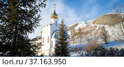 Храм Взыскание погибших  Костомаровский Спасский женский монастырь село Костомарово Воронежская область Kostomarovsky Spassky Convent village Kostomarovo Voronezh region (2022 год). Стоковое фото, фотограф Мария Ромасюкова / Фотобанк Лори
