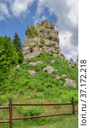 The rock complex of Tustan in Ukraine (2021 год). Стоковое фото, фотограф Sergii Zarev / Фотобанк Лори