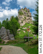 The rock complex of Tustan in Ukraine (2021 год). Стоковое фото, фотограф Sergii Zarev / Фотобанк Лори