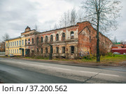 Мыркинские бани. Рыбинск. Ярославская область (2021 год). Редакционное фото, фотограф Сергей Афанасьев / Фотобанк Лори