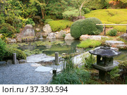 A new pond garden or yoko-en of Taizo-in temple at autumn. Kyoto. Japan. Стоковое фото, фотограф Сергей Пристяжнюк (Serg Zastavkin) / Фотобанк Лори