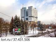 Доминанта Калининграда — Дом Советов. Калининград (2021 год). Редакционное фото, фотограф Сергей Афанасьев / Фотобанк Лори