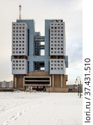 Доминанта Калининграда — Дом Советов. Калининград (2021 год). Редакционное фото, фотограф Сергей Афанасьев / Фотобанк Лори