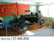 Конно - пулемётная Тачанка. " Военно-технический музей ", городской округ Черноголовка, село Ивановское, Московская область (2022 год). Редакционное фото, фотограф stargal / Фотобанк Лори
