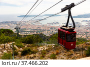 Toulon city and coastline from Faron mountain. Стоковое фото, фотограф Яков Филимонов / Фотобанк Лори