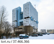 Доминанта Калининграда — Дом Советов. Калининград (2021 год). Редакционное фото, фотограф Сергей Афанасьев / Фотобанк Лори