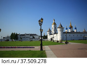 View of the Tobolsk Kremlin (2021 год). Стоковое фото, фотограф Александр Карпенко / Фотобанк Лори