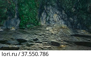 Bizarre speleotremes in an underground cave, subterranean landscape. Стоковое фото, фотограф Евгений Харитонов / Фотобанк Лори