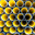 Plastic pipes production plant warehouse. Yellow PVC channelled pipes. Стоковое фото, фотограф Alexey Rezvykh / Фотобанк Лори