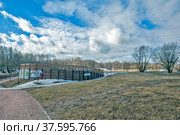 Лыжероллерная трасса. Муринский парк. Санкт-Петербург (2022 год). Редакционное фото, фотограф Сергей Афанасьев / Фотобанк Лори
