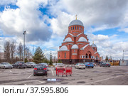 Церковь Сретения Господня. Санкт-Петербург (2022 год). Редакционное фото, фотограф Сергей Афанасьев / Фотобанк Лори