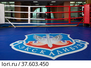 Boxing ring of fighting club Excalibur. (2022 год). Редакционное фото, фотограф Сергей Пристяжнюк (Serg Zastavkin) / Фотобанк Лори