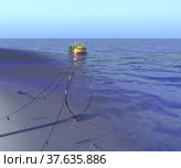 SPM buoy. 3d-rendering. Редакционная иллюстрация, иллюстратор Наталья Лагуткина / Фотобанк Лори