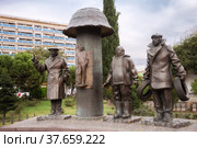 Monument Mimino in Tbilisi (2018 год). Редакционное фото, фотограф Юлия Бабкина / Фотобанк Лори