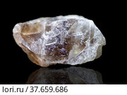 Drusa crystal on black background. Стоковое фото, фотограф Евгений Ткачёв / Фотобанк Лори
