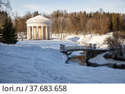 Pavlovsk Park in winter (2022 год). Редакционное фото, фотограф Юлия Бабкина / Фотобанк Лори