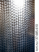 Stainless steel textured surface. Chemical reactor tank close-up photo. Стоковое фото, фотограф Alexey Rezvykh / Фотобанк Лори