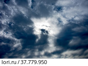 Stormy clouds as a background. Стоковое фото, фотограф Алексей Кокоулин / Фотобанк Лори
