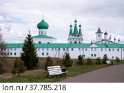 Троицкая часть Александро-Свирского монастыря. Деревня Старая Слобода, Ленинградская область, Россия (2022 год). Редакционное фото, фотограф Дымов Игорь / Фотобанк Лори