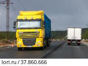 DAF XF (2020 год). Редакционное фото, фотограф Art Konovalov / Фотобанк Лори