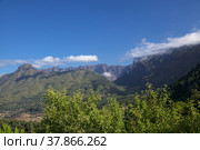 La Palma, view towards the highest area of the island, Caldera de Tabiriente. Стоковое фото, фотограф Tamara Kulikova / Фотобанк Лори