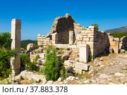 Ruins of the ancient city of Rhodiapolis in Kumluca. Turkey. Стоковое фото, фотограф Яков Филимонов / Фотобанк Лори