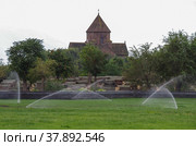 Церковь Святой Гаянэ. Эчмиадзин (Вагаршапат), Армения (2013 год). Редакционное фото, фотограф Дымов Игорь / Фотобанк Лори