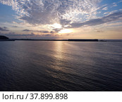 Морской закат. Пионерск (2022 год). Стоковое фото, фотограф Игорь Грейлих / Фотобанк Лори