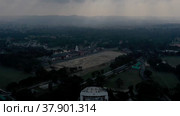 Aerial Hyperlapse Time Lapse, Drone View of Indian Military Academy IMA Dehradun India. Стоковое видео, видеограф Devendra Rawat / Фотобанк Лори